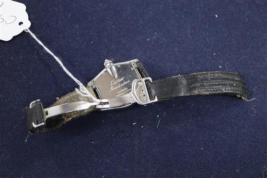 A gentlemans stainless steel Cartier Roadster automatic wrist watch, case back numbered 364490CD 2510,